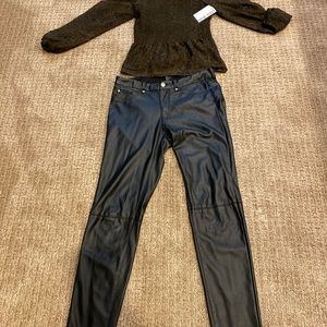 HM Faux leather Size US 6